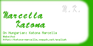 marcella katona business card